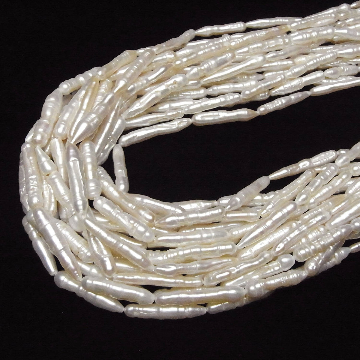 Fresh Water Pearl AA Stick 14-27mm White 1strand beads (aprx.15inch/36cm)