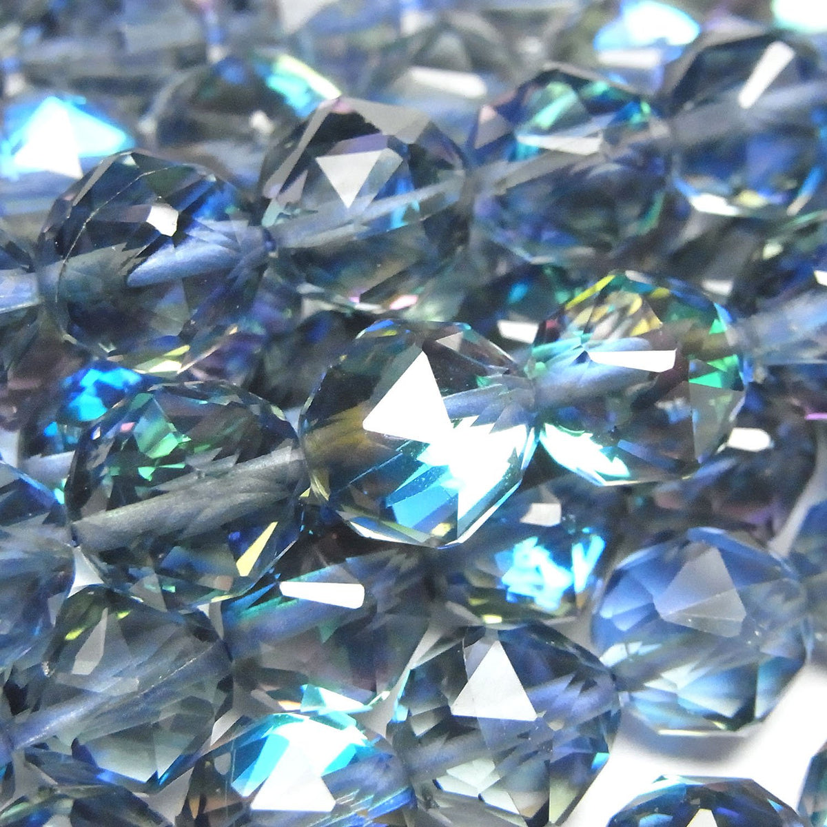 High Quality! 1strand $11.79! Blue Luna Flash Star Faceted Round 10mm 1strand beads (aprx.15inch / 37cm)