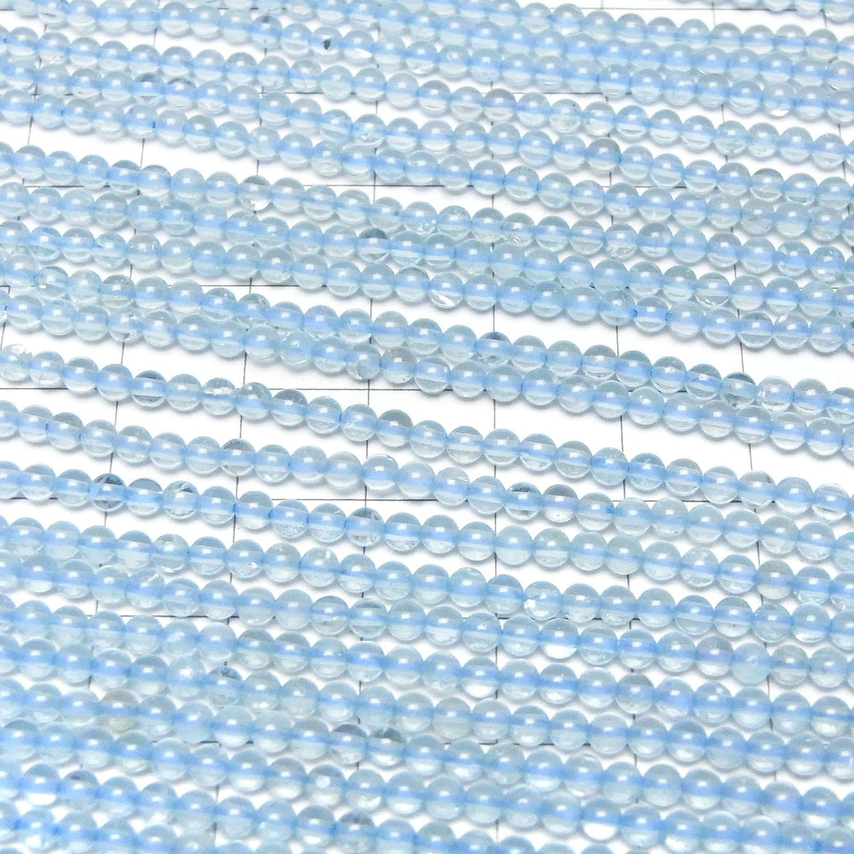High Quality Blue color Topaz AAA- Round 3mm 1strand beads (aprx.15inch/37cm)