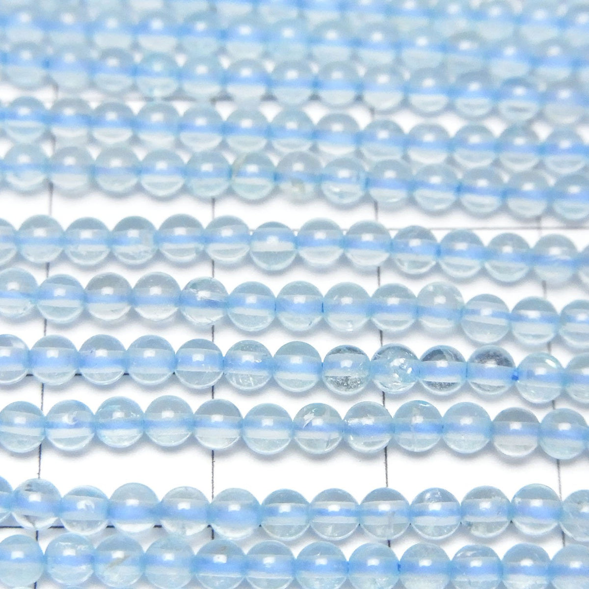 High Quality Blue color Topaz AAA- Round 3mm 1strand beads (aprx.15inch/37cm)
