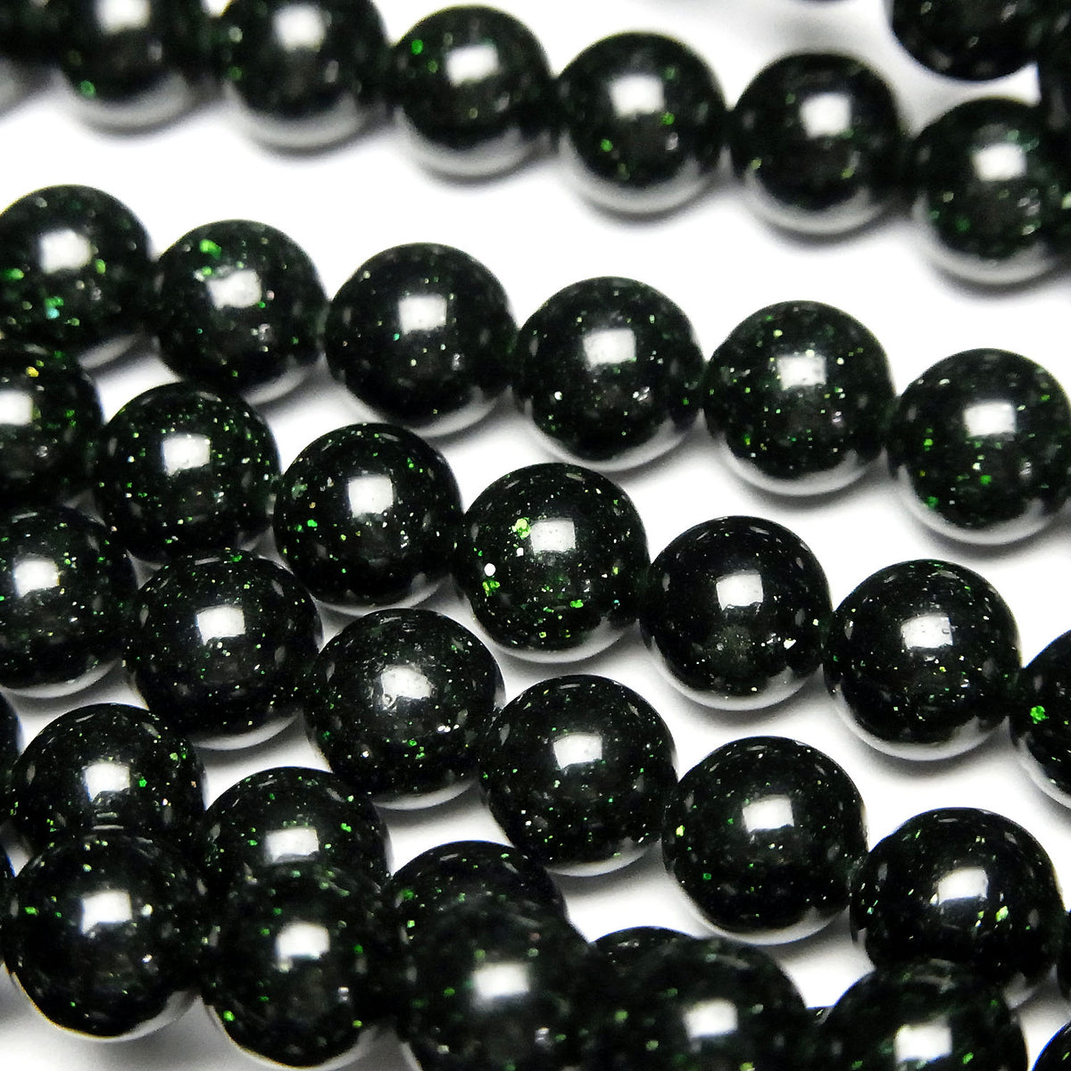 1 fil 4,79 $ ! Pierre de soleil verte ronde 6mm perles 1 fil (env. 15 pouces / 37 cm)