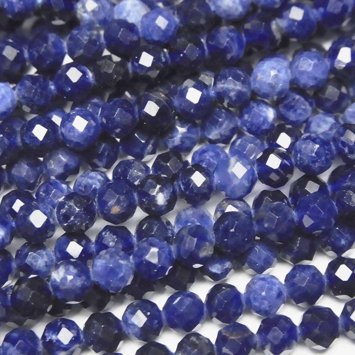 High Quality! Sodalite AAA- Faceted Round 4.5mm 1strand beads (aprx.15inch/37cm)