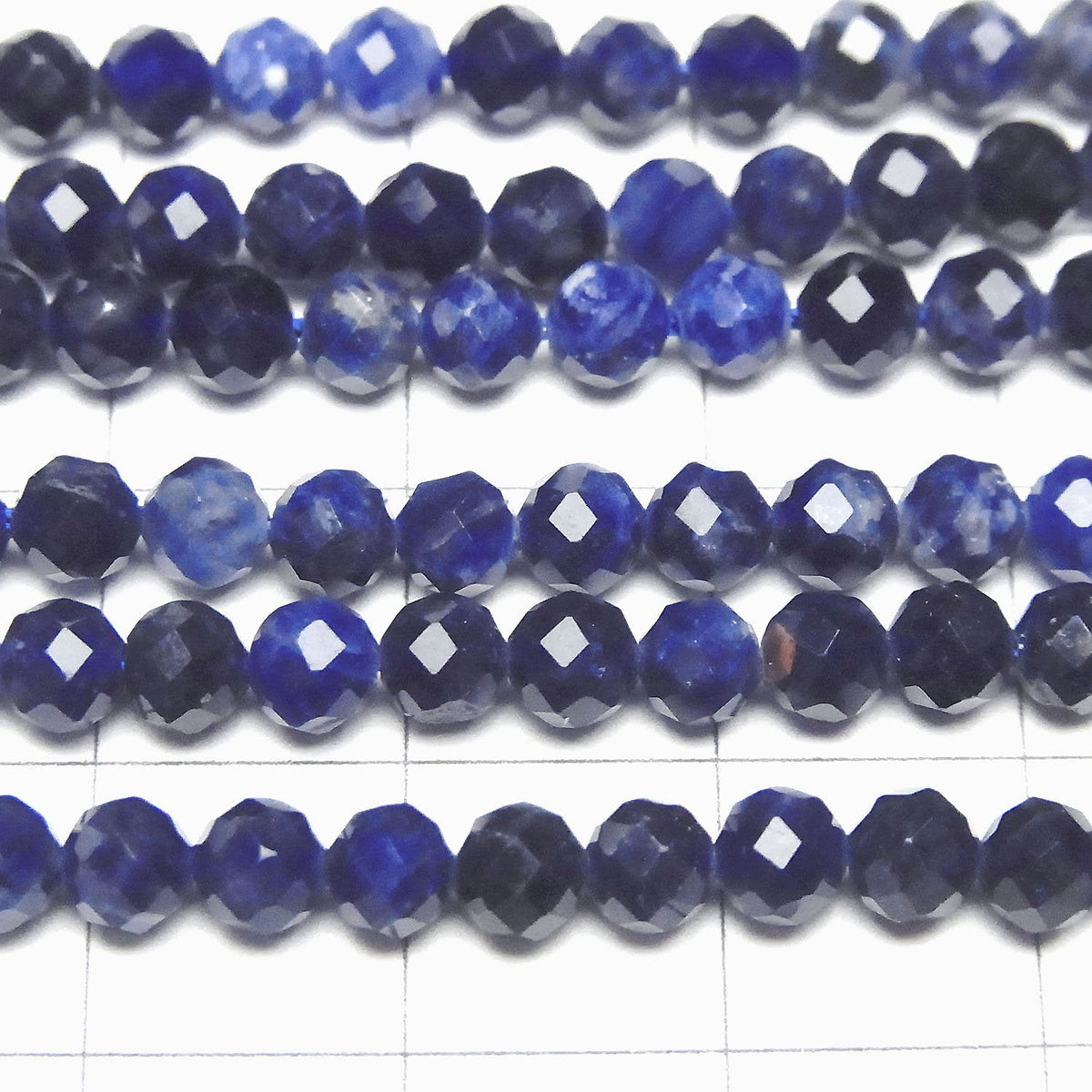 High Quality! Sodalite AAA- Faceted Round 4.5mm 1strand beads (aprx.15inch/37cm)