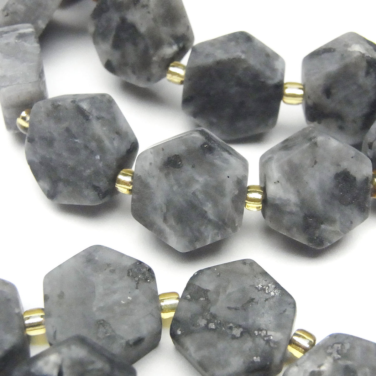 Larvikite Hexagon 14x12mm Bracelet