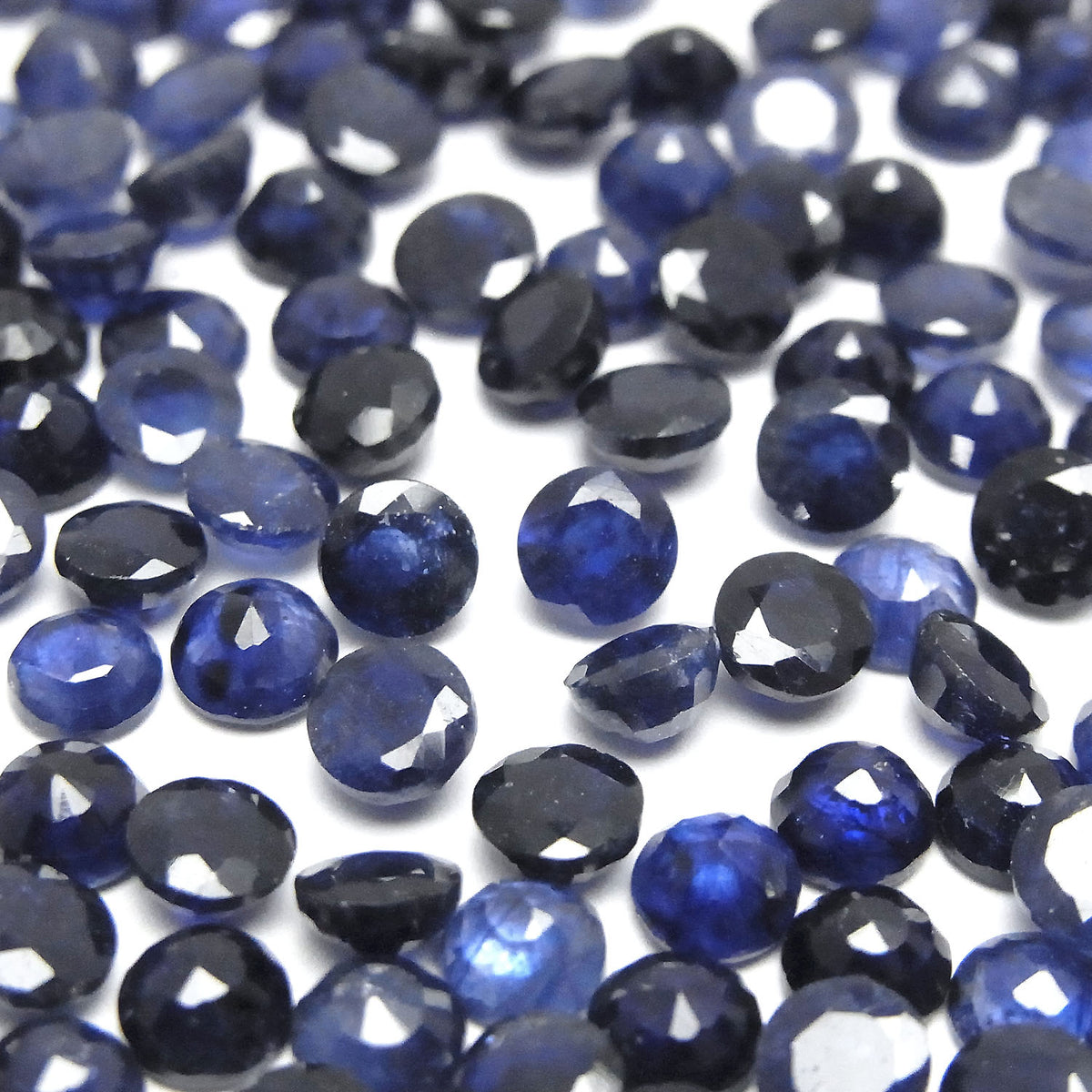 High Quality Blue Sapphire AAA- Loose stone Round Faceted 5x5mm 3pcs