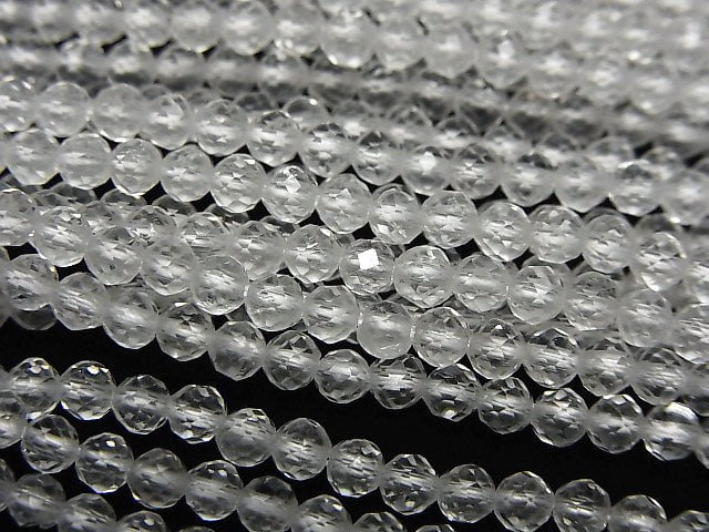 Hochwertiger Kristall AAA facettierte Runde 3mm 1 Strang Perlen (ca. 15 Zoll / 38 cm)