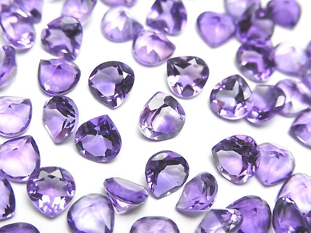 高品質紫水晶 AAA 級 - 裸石栗子刻面 6x6mm 5顆