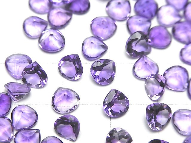 Hochwertiger Amethyst AAA- lose Steine kastanienbraun facettiert 6x6mm 5 Stück