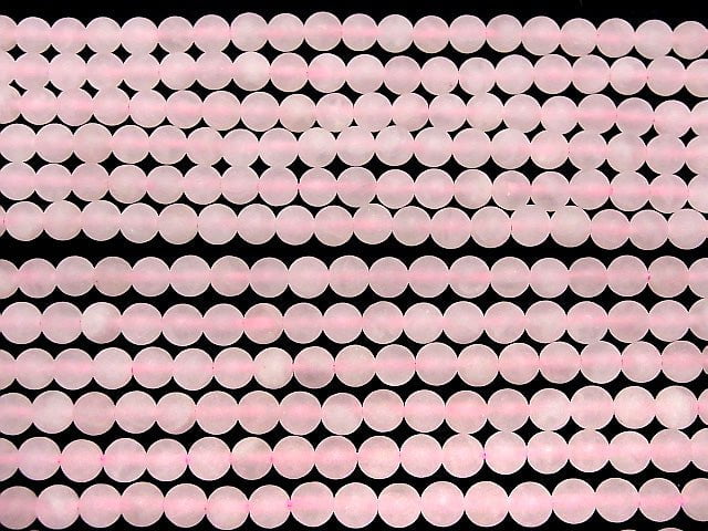 Frost Rose Quartz Round 6mm 1strand beads (aprx.15inch / 38cm)