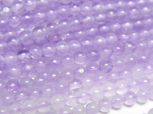 薰衣草紫水晶 AA 級圓珠 3mm 1串珠子 (約15英吋/38公分)