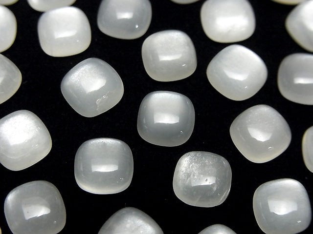 白月光石 AAA 方形素面 8x8mm 5顆