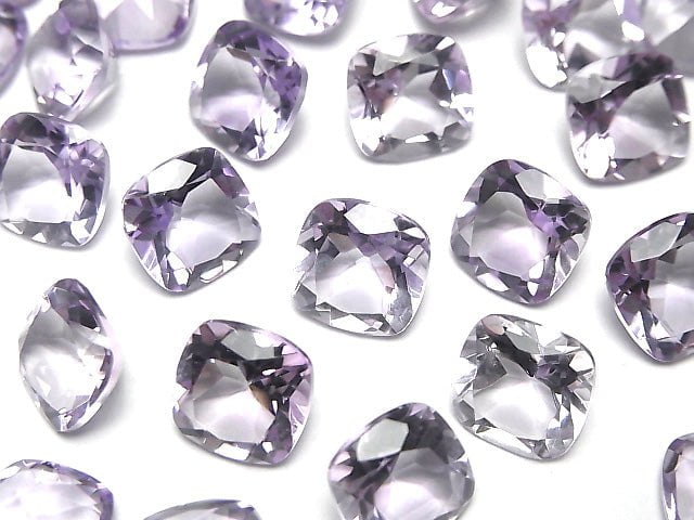 Hochwertiger Amethyst AAA Lose Stein Quadratisch Facettiert 10x10mm 3 Stück