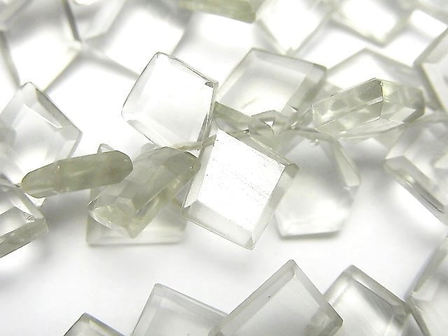 高品質綠紫水晶 AA++ 晶片刻面 1串珠子 (約6英吋 / 16公分)