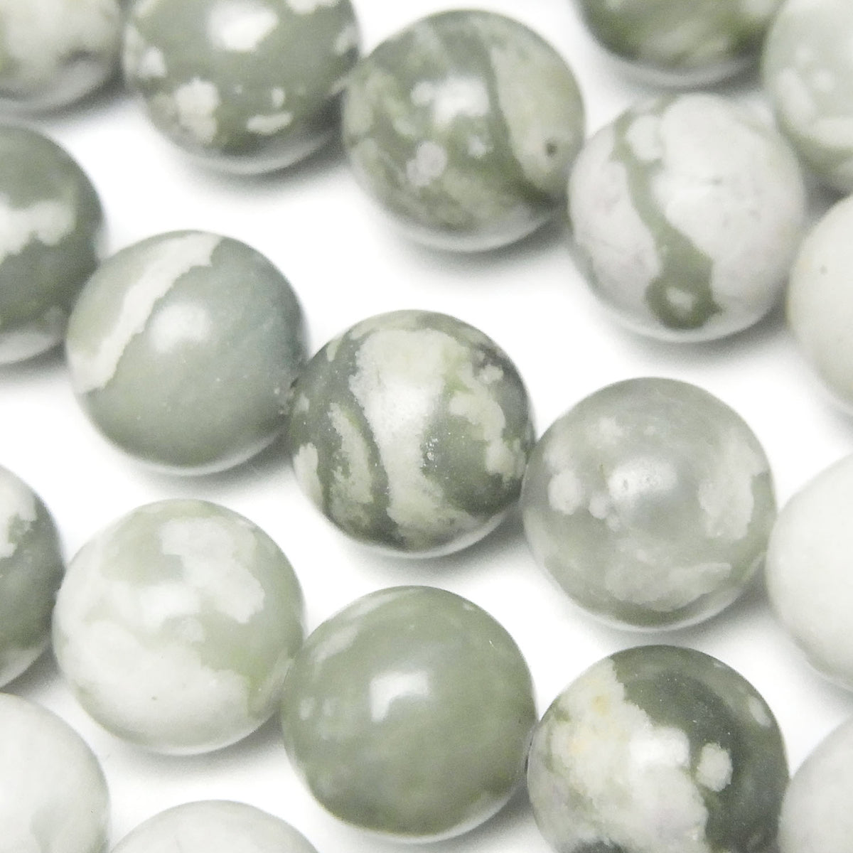 1 fil de perles 8,79 $ ! Lapis Nevada (Sauschlite) Rond 10 mm (environ 38 cm)