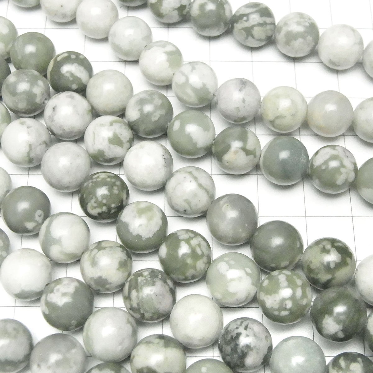 1 fil de perles 8,79 $ ! Lapis Nevada (Sauschlite) Rond 10 mm (environ 38 cm)