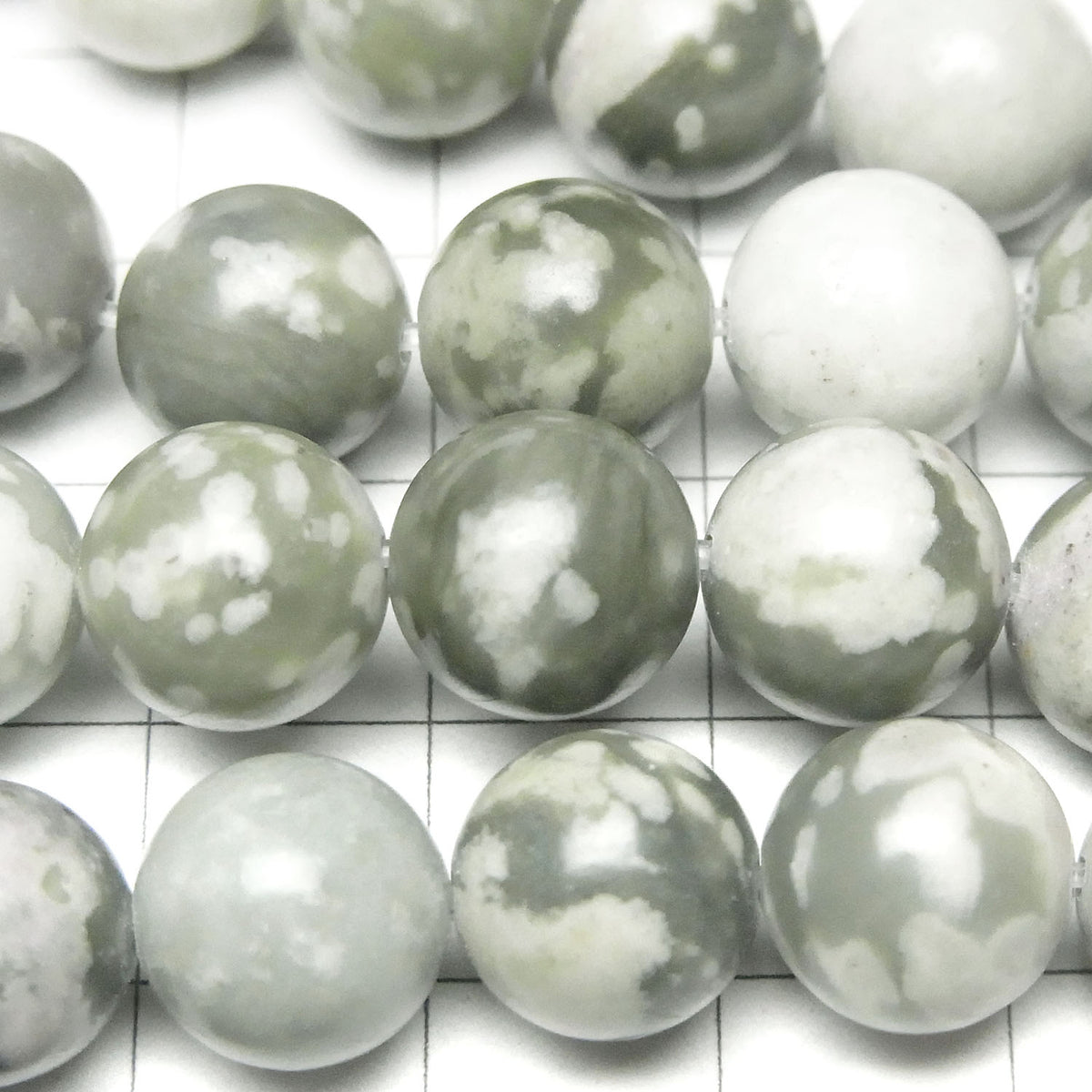 1 fil de perles 8,79 $ ! Lapis Nevada (Sauschlite) Rond 10 mm (environ 38 cm)