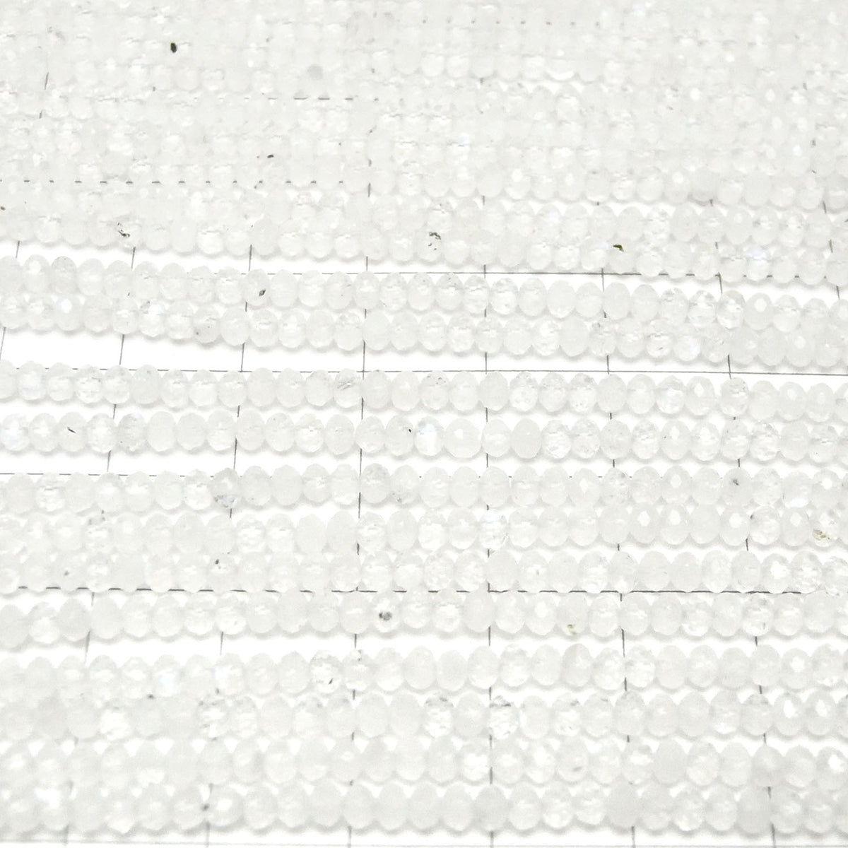 Pierre de lune arc-en-ciel de haute qualité AA++ Facettes Bouton Rondelle 3x3x2mm 1 fil de perles (environ 15 pouces / 37cm)