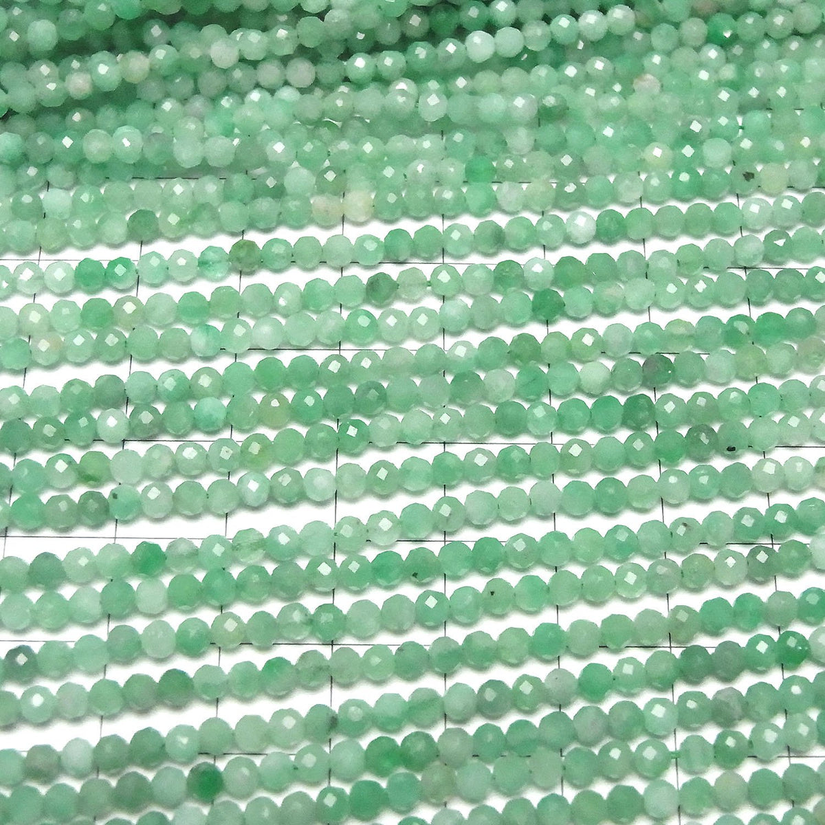High Quality! Brazilian Emerald AAA- Faceted Round 3mm half or 1strand beads (aprx.14inch/36cm)