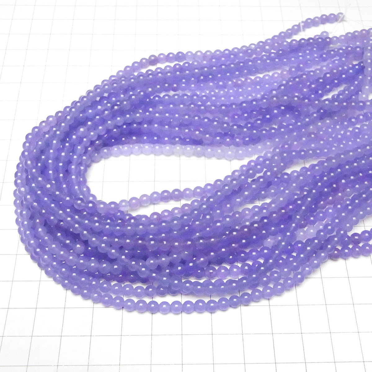 Blue Lavender Jade Round 4mm 1strand beads (aprx.15inch/37cm)