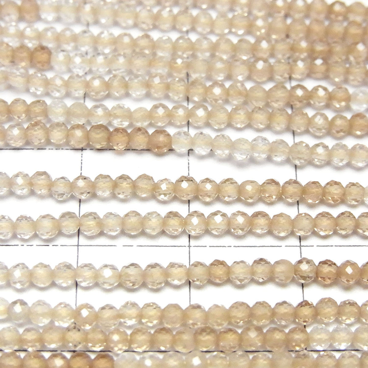 Haute Qualité ! Topaze Brune AAA Ronde Semi Facettée 2.5mm 1 fil de perles (env. 12inch / 30cm)