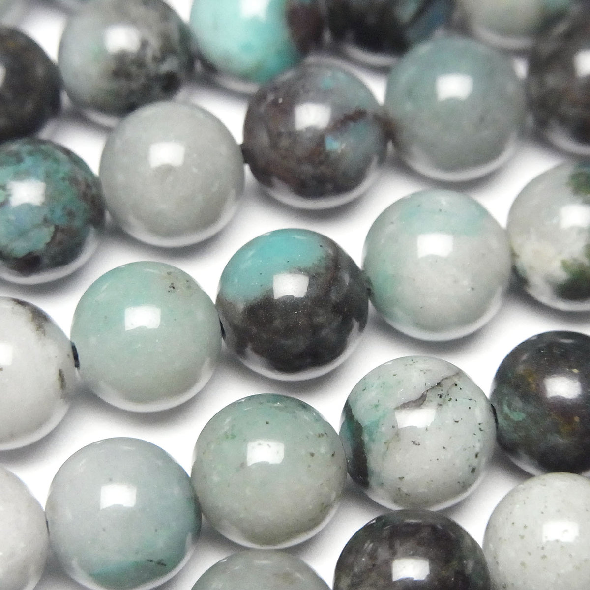 Chrysocolla AA+ Round 8mm half or 1strand beads (approx. 15 inches/38 cm)