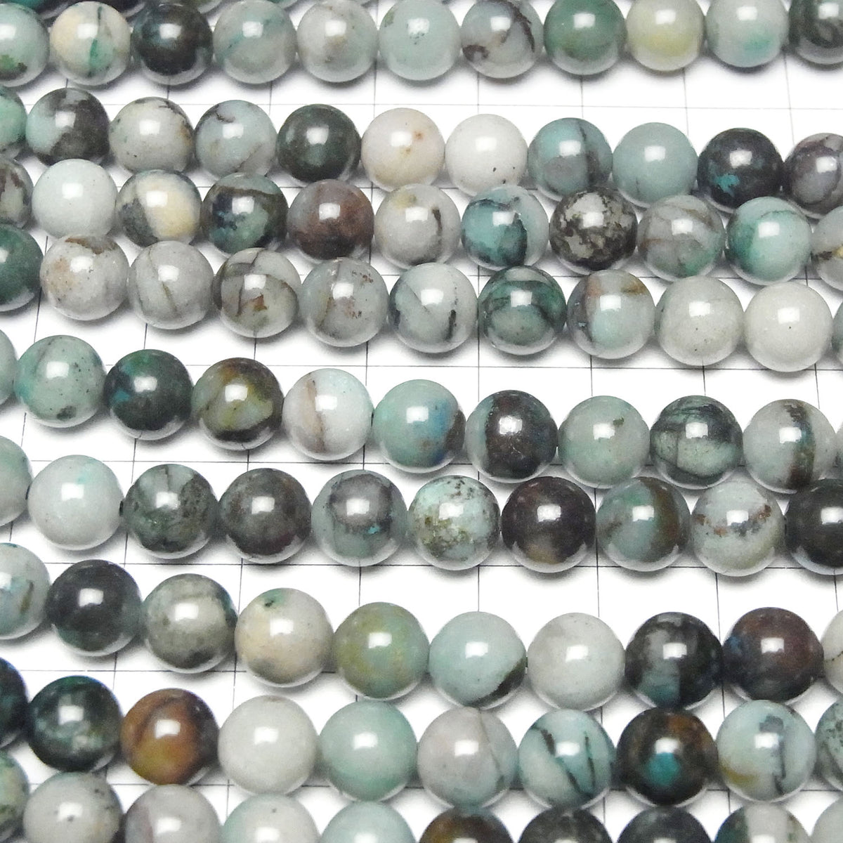 Chrysocolla AA+ Round 8mm half or 1strand beads (approx. 15 inches/38 cm)