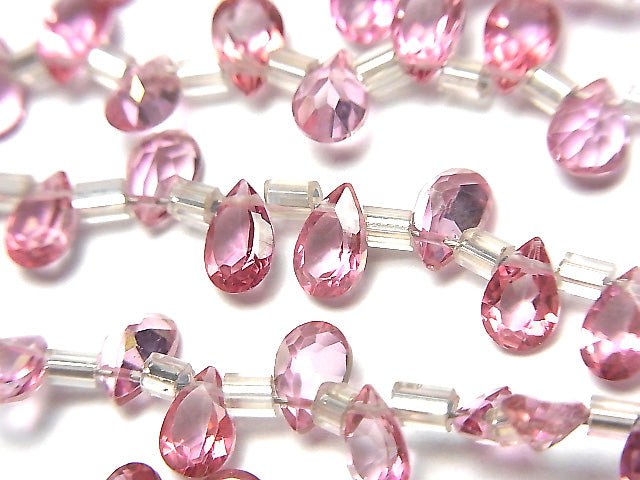 High Quality Pink Topaz AAA Pear shape Faceted 6x4mm half or 1strand beads (28pcs)