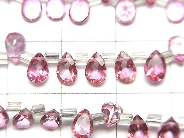 High Quality Pink Topaz AAA Pear shape Faceted 6x4mm half or 1strand beads (28pcs)