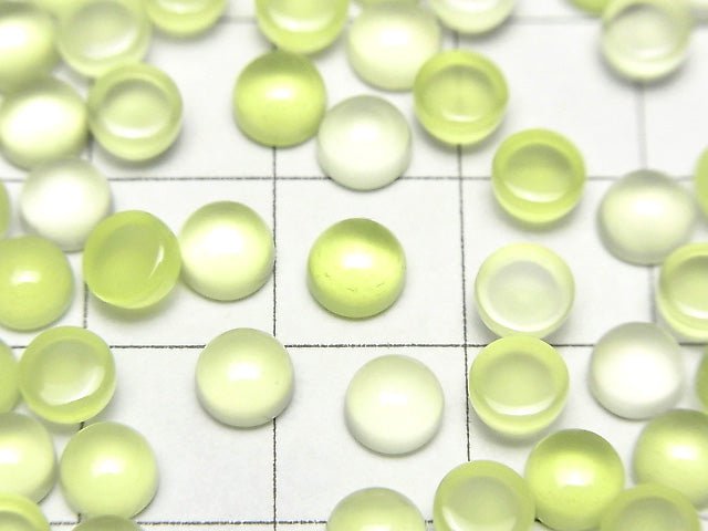 淺綠玉髓 AAA 圓形凸圓面 5x5mm 10顆