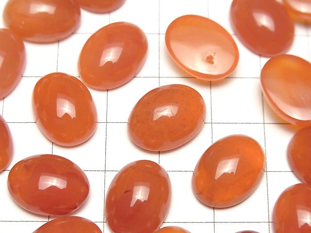 Hochwertiger Karneol AAA Oval Cabochon 16x12mm 2Stück