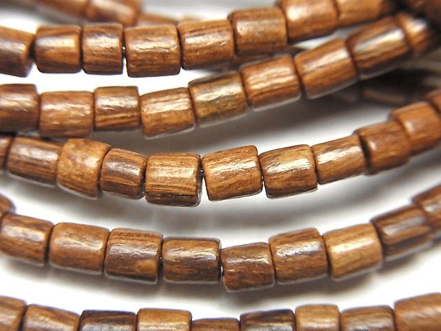 Wood Beads Tube 3x3x3mm 1strand beads (aprx.15inch/38cm)