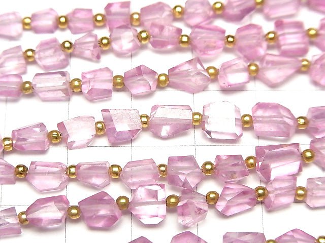 Hohe Qualität Rosa Topas AAA- facettiert Nugget 1Strang Perlen (ca. 7 Zoll / 18 cm)