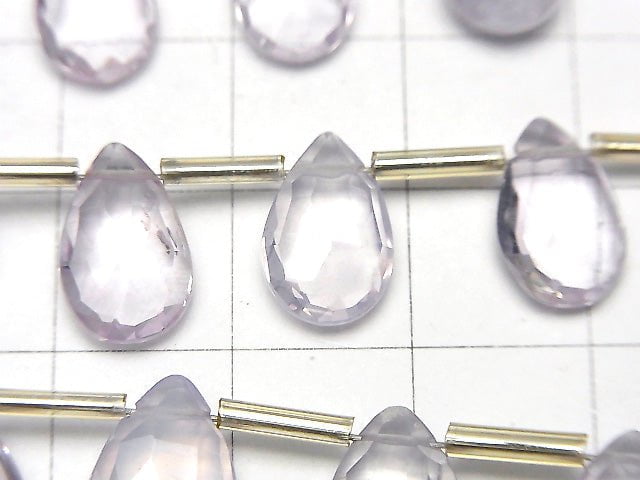 Hochwertig! Scorolit AAA Birnenform facettierte Briolette 1 Strang Perlen (ca. 7 Zoll / 17 cm)