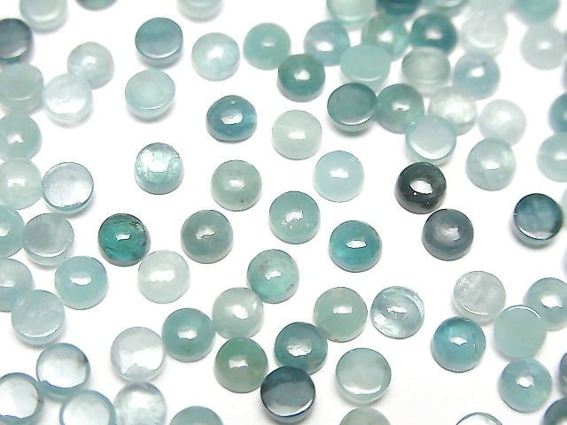 矽硼鎂鋁石 AA++ 圓形素面蛋面 4x4mm 5顆