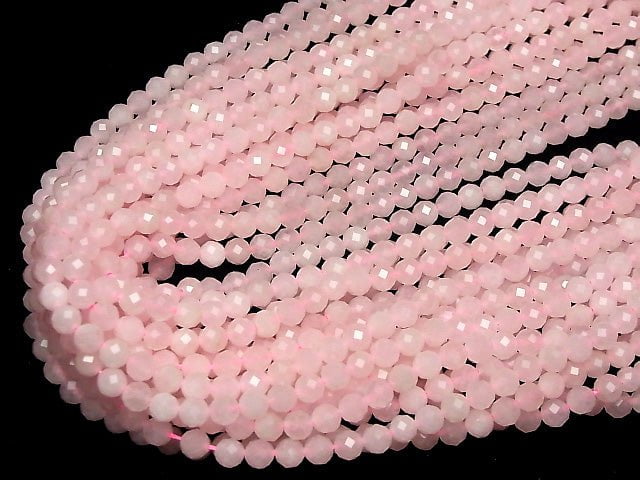 High Quality! 1strand $7.79! Rose Quartz AA++ 64Faceted Round 6mm 1strand beads (aprx.15inch/37cm)