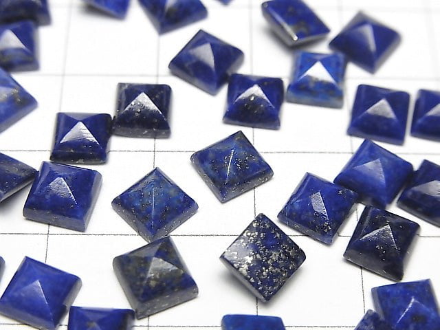 Lapislazuli AA++ Zuckerhut Schliff 6x6mm 2Stk