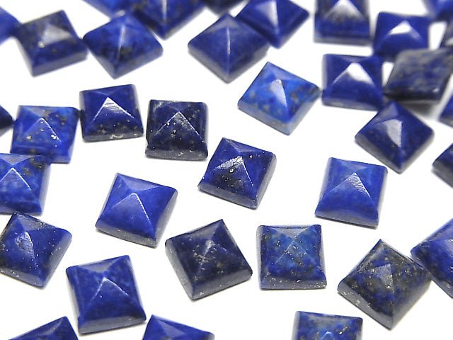 青金石 AA++ 麵包山形切割 6x6公釐 2顆