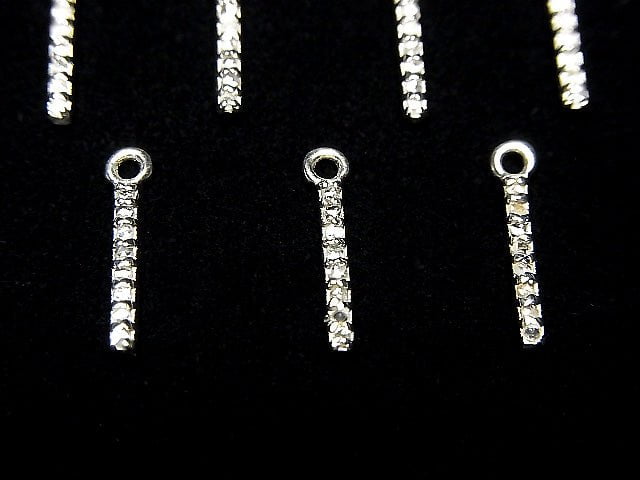 Pendentif Barre Diamant 10x1.3x1.5mm Argent925 1pc