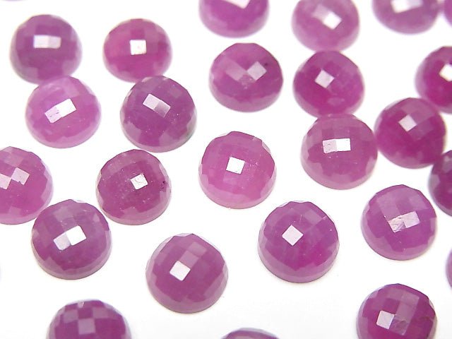 Unbehandelter rosa Saphir AAA facettiert Rund Cabochon 7mm 3Stücke