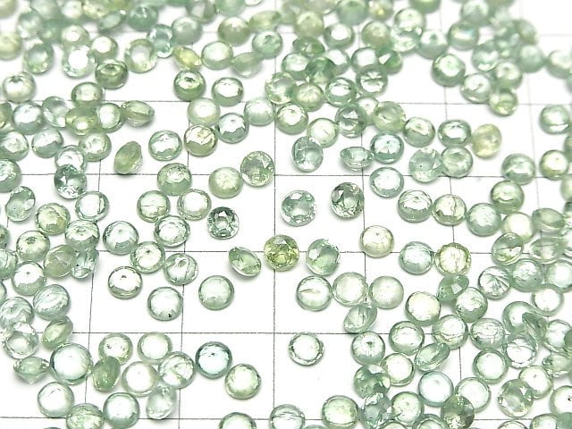 Hochwertiger grüner Kyanit AAA- Lose Steine Rund facettiert 4x4mm 5 Stück