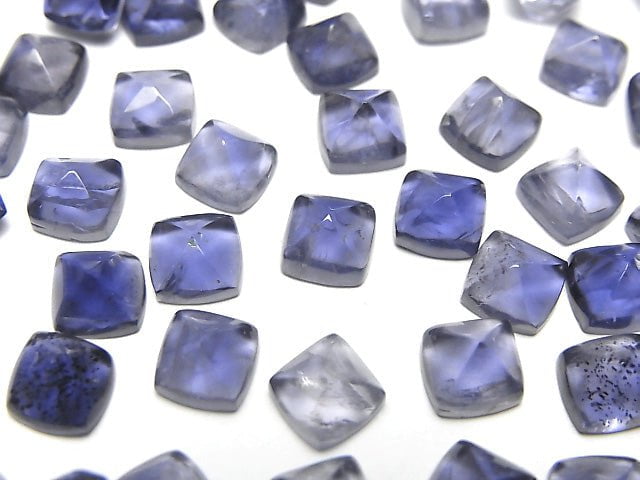 高品質堇青石 AAA- 糖麵包山切割 6x6mm 5顆