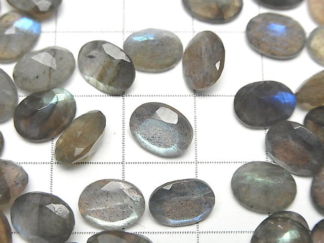 Labradorit AA++ unbohrter ovaler Cabochon 9x7mm 5 Stück