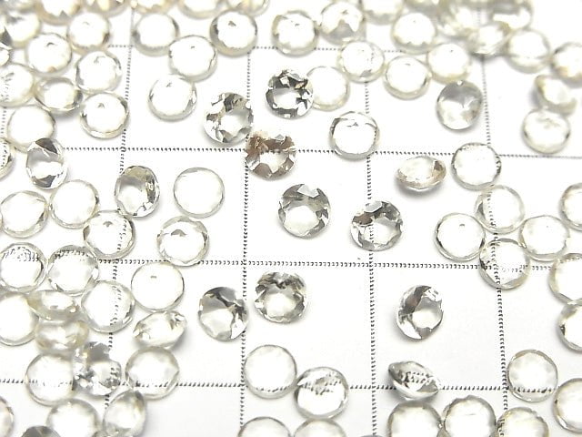 高品質金拉長石 AAA 級圓刻面裸石 4x4mm 5顆