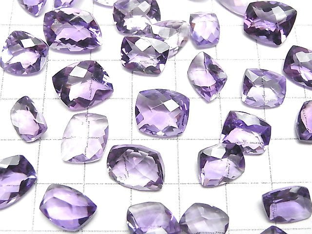 Hochwertiger Amethyst AAA- unbohrter fancy Form facettiert 3Stück