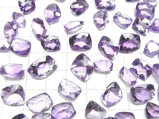 Hochwertiger Amethyst AAA- unbohrter fancy Form facettiert 3Stück