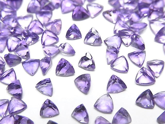 High Quality Amethyst AAA- Loose stone Triangle Faceted 4x4mm 10pcs