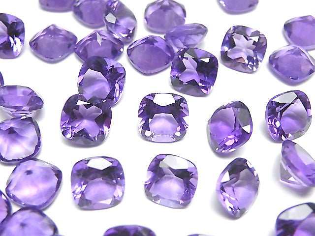 Hochwertig! Amethyst AAA unbohrbar quadratisch facettiert 8x8mm 3Stücke 9,79$!