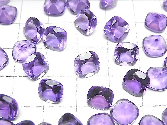 Hochwertig! Amethyst AAA unbohrbar quadratisch facettiert 8x8mm 3Stücke 9,79$!