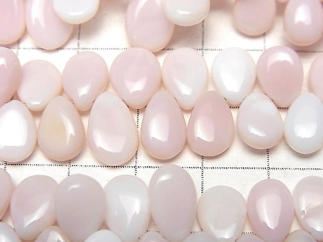 Pink Opal AAA- Pear shape (Smooth) half or 1strand beads (aprx.7inch/17cm)