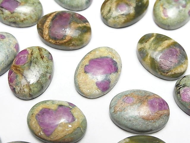 紅綠寶橢圓蛋面 18x13mm 2顆